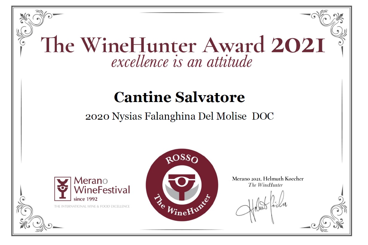 The Wine HUNTER AWARD 2021 Nysias 2020