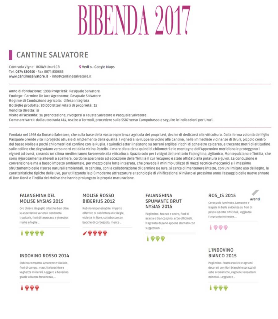 bibenda 2017